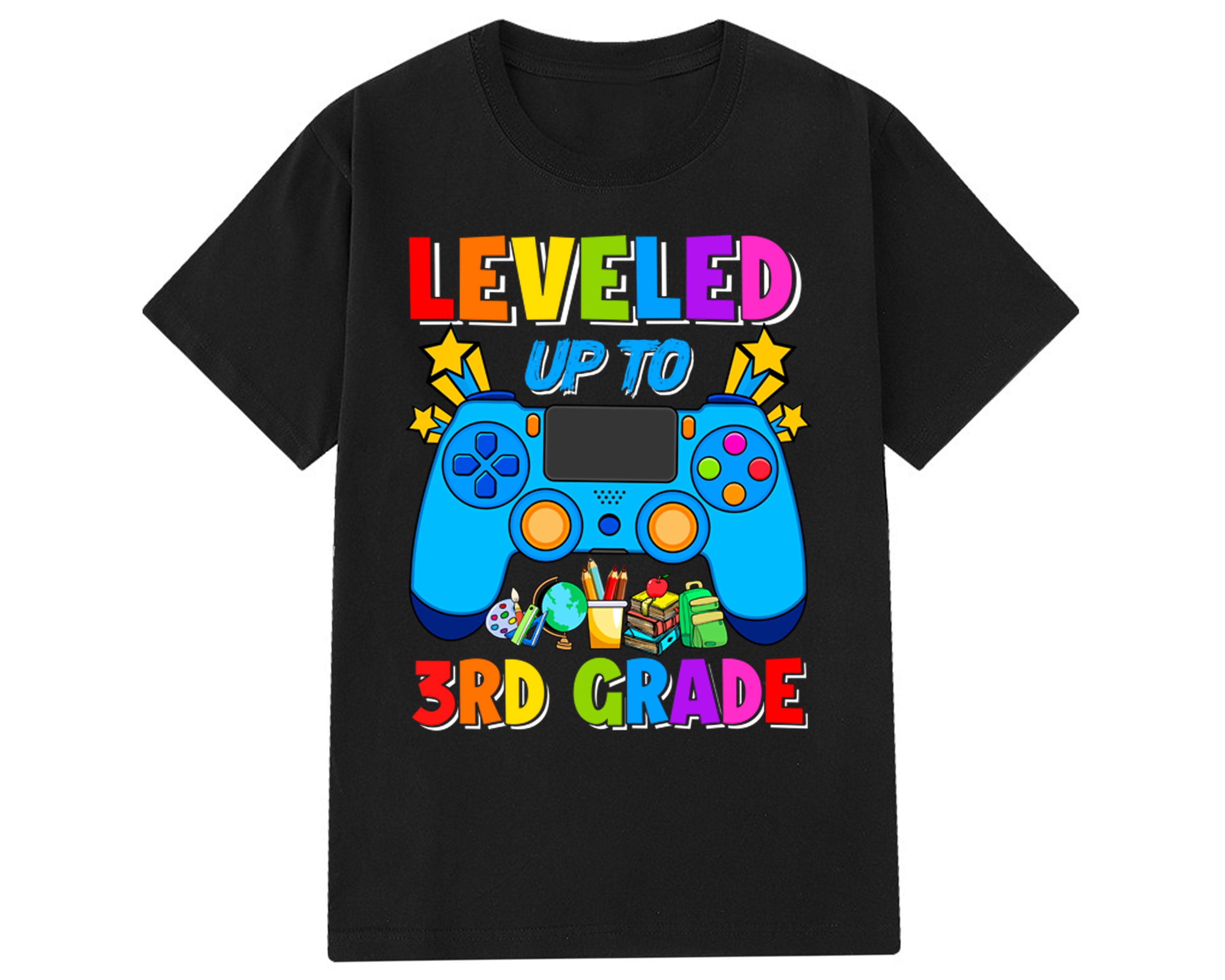 Leveled Up To 3rd Grade Shirt Gamer Back To School Shirt | Etsy