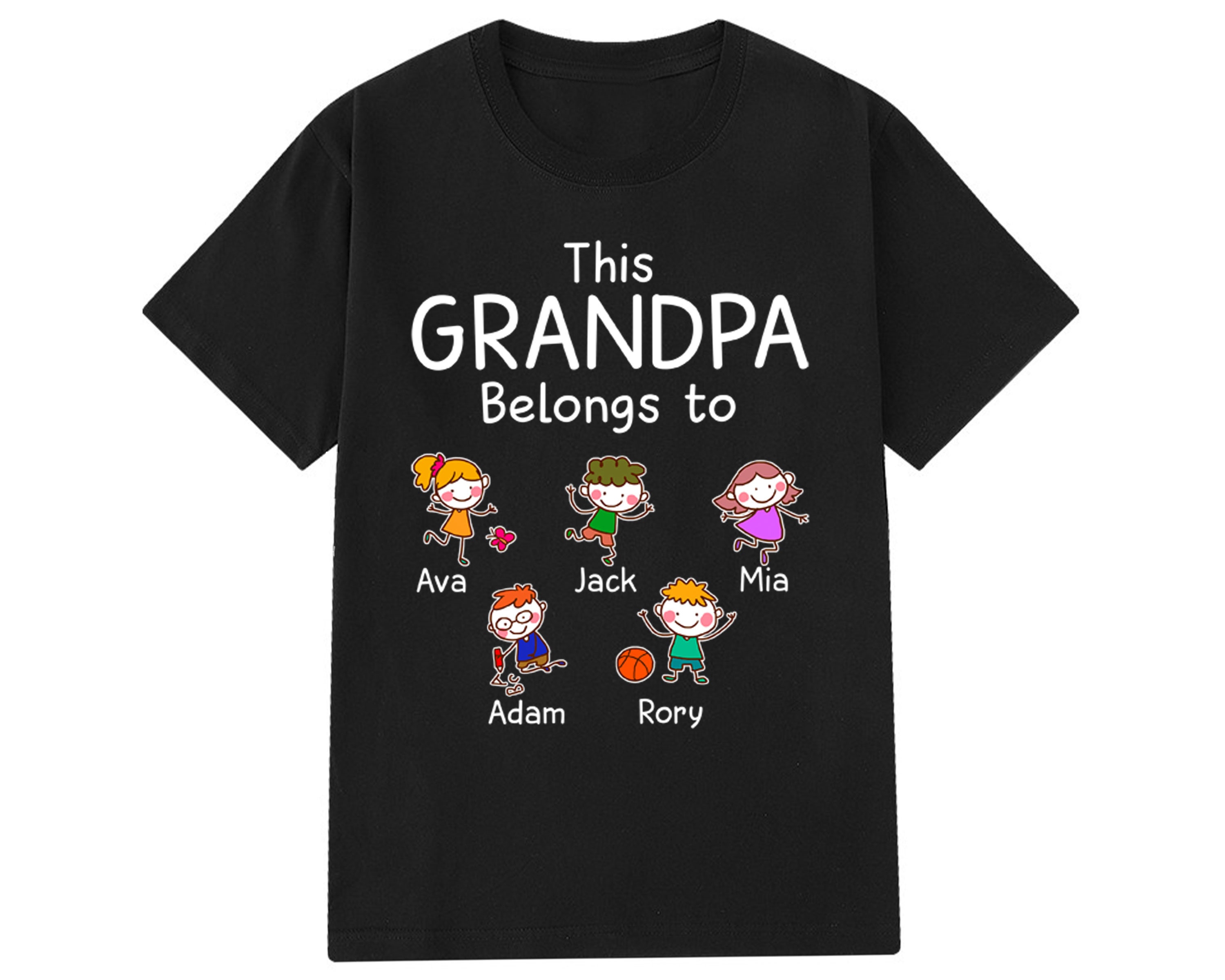 This Grandpa Belongs To Shirt Father's Day Gift | Etsy