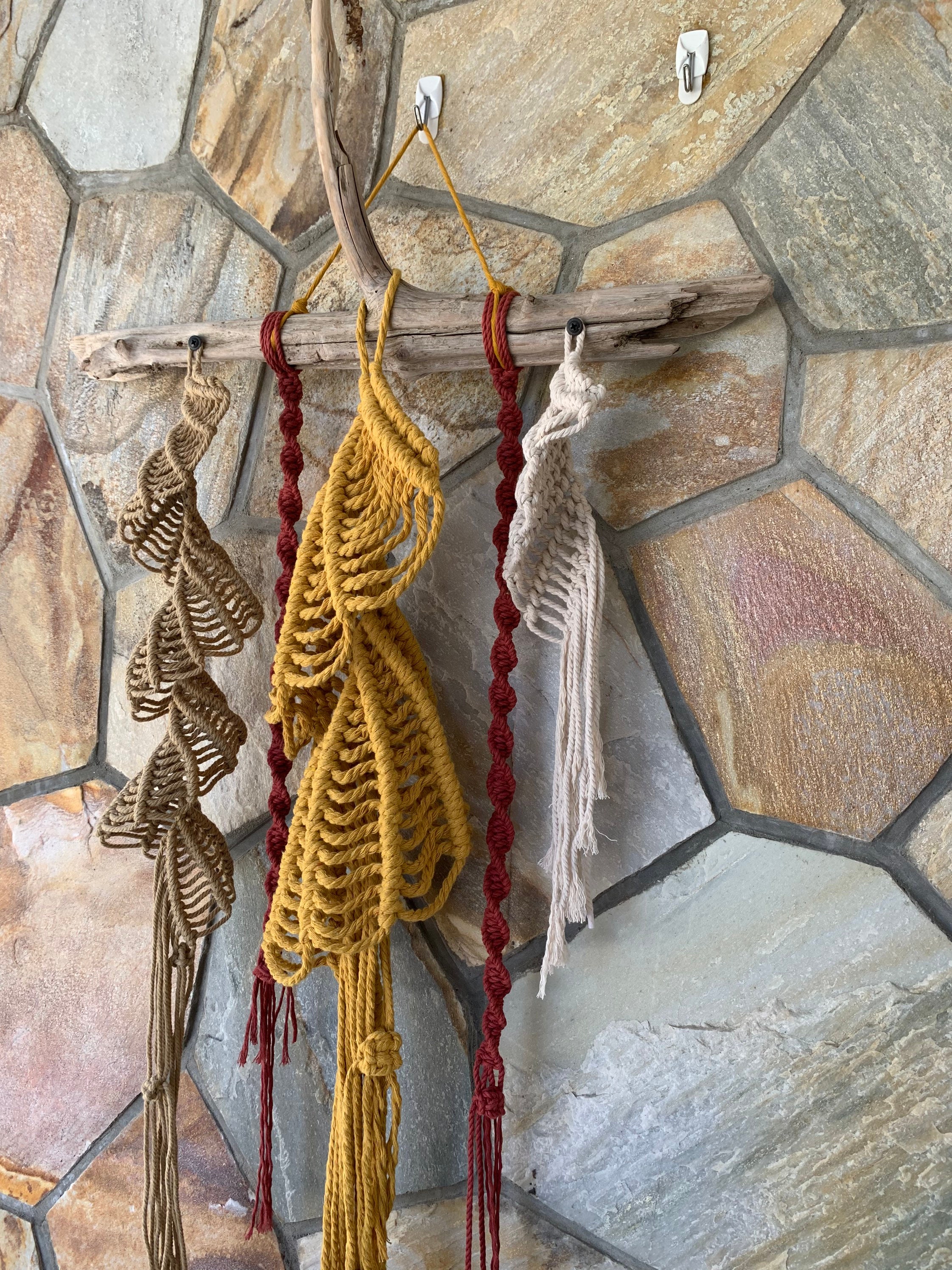 Macrame wall hanging on driftwood Etsy