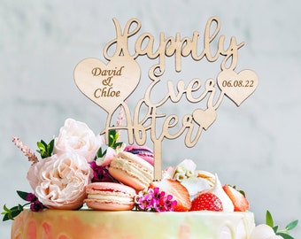 Happily Ever After wedding cake topper Argent-dis police Happily Ever After wedding cake topper Argent-dis police