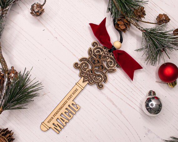 Santa's Magic Key for House with No Chimney Ornament, Santa Key, Santa  Clause Decoration, Santas Key