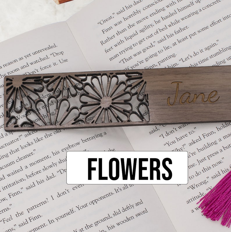 Personalised Wooden Bookmark, Book Lover Gift, Anniversary Gift for Him ...