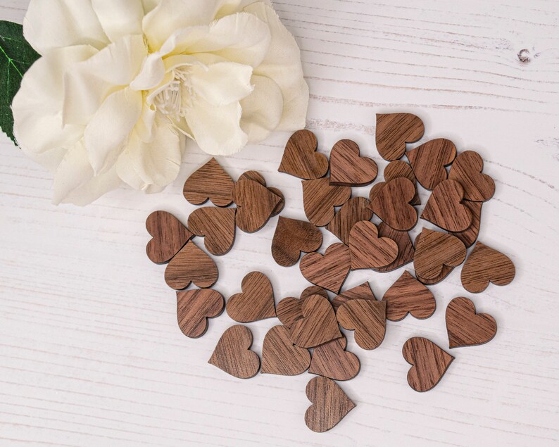 Wooden Heart Table Confetti Wedding Table Decorations Baby Shower Table Scatter Engagement Party Decorations Love Heart Table