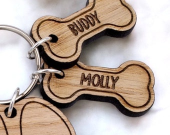 Add on Charm for Dog Mum/Dad Keyring, Personalised Charm for Dog Mum/Dad Keychain, Bone Charm, CHARM ONLY