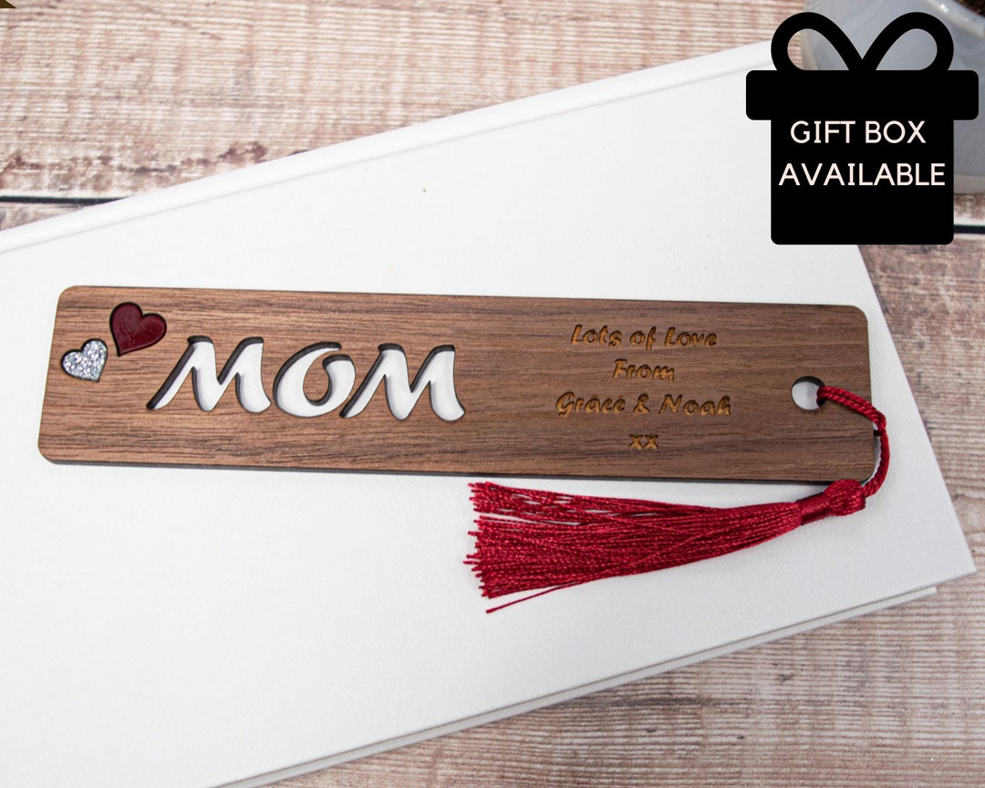 Personalized Wooden Bookmark for Mom Mothers Day Gift for Etsy
