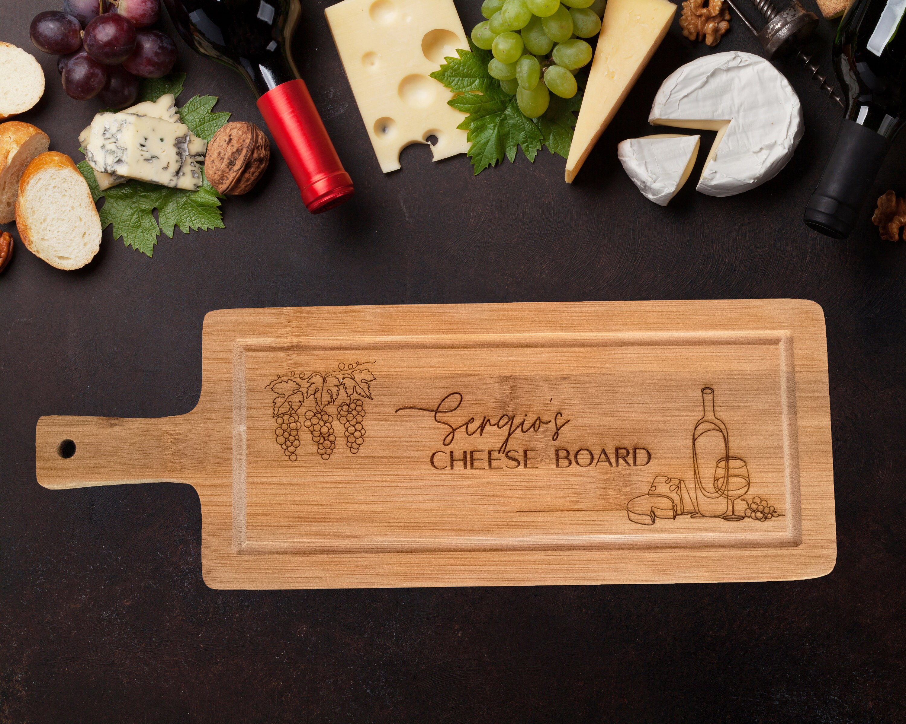 Personalised Engraved Cheese Board Custom Cheese Board Etsy