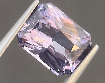 2,50-karatowy spinel lawendowy - Pierścionek zaręczynowy - Luźny kamień szlachetny do wyrobu pierścionków - fioletowy kamień szlachetny - Spinel o szlifie promienistym - pierścionek z fioletowym spinelem