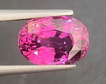 3-karatowy różowy szafir do pierścionka na zamówienie - Pierścionek zaręczynowy z naturalnym różowym szafirem - Luźny różowy szafir - Owalny pierścionek z szafirem