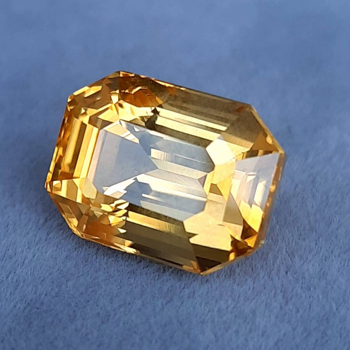 12.50 carat golden yellow sapphire Yellow sapphire loose Etsy
