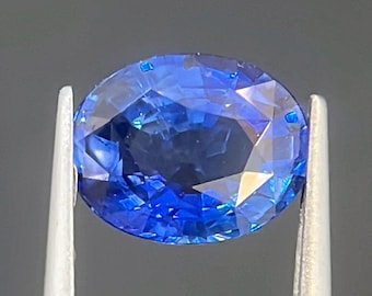 3,58-karatowy szafir Royal Blue - Szafir cejloński - Pierścionek z niebieskim szafirem - Pierścionek zaręczynowy z szafirem