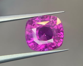 6,10 karatowy różowy szafir - fioletowy szafir - Różowy szafir - Luźny szafir - Pierścień z różowym szafirem
