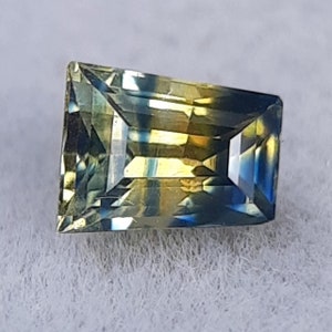 0,80 karaat parti saffier voor verlovingsring – Losse edelsteen voor het maken van ringen – Tweekleurige saffier – onverwarmd