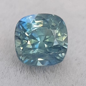 1.15 carat peacock sapphire for engagement ring - Blue green sapphire - Loose sapphire - Bi color sapphire