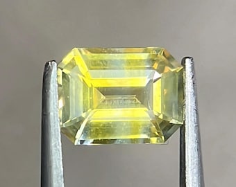 1,06 karatowy żółty szafir - Luźny żółty szafir - Pierścień z żółtym szafirem - żółty szafir