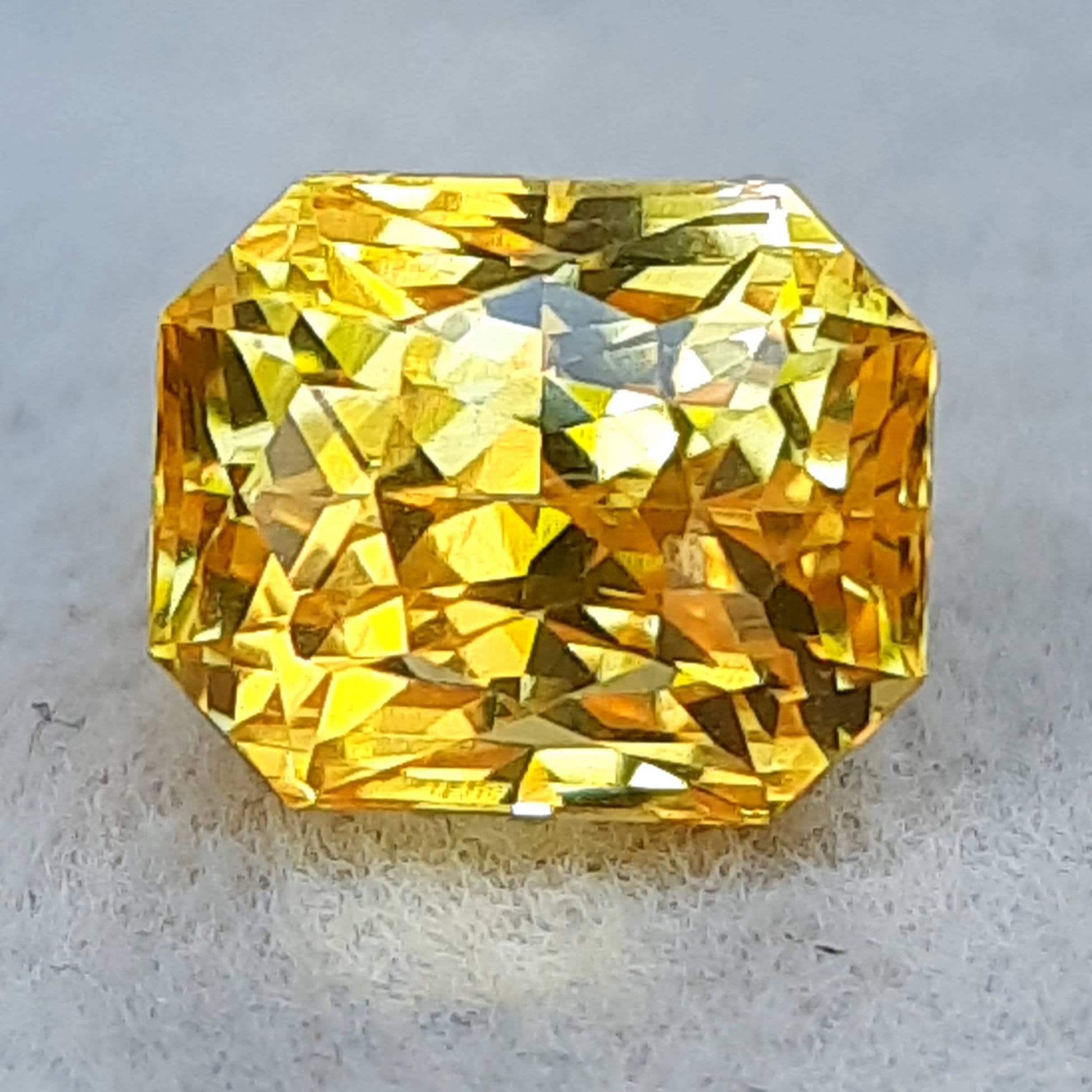 4.10 carat yellow sapphire Yellow sapphire loose Yellow Etsy
