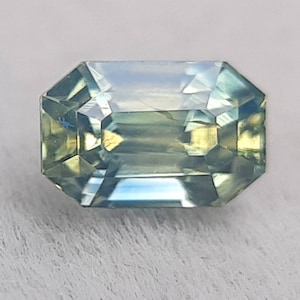 1,00 karaat parti saffier voor verlovingsring - Losse edelsteen voor het maken van ringen - Tweekleurige saffier - onverwarmd