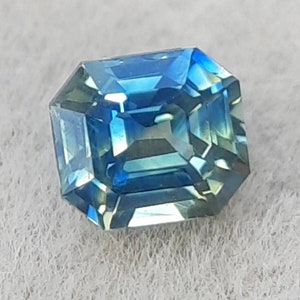 0.60 carat peacock sapphire for engagement ring - Teal sapphire ring - Blue green sapphire - Bicolor sapphire - Unheated