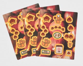 Chestnut Sticker Sheet | 4x5 in. Sticker sheet