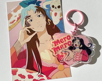 Pirate Princess Boa Keychain and Print