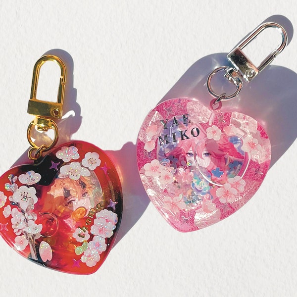 Yae Miko & Thoma Keychains | Handmade Keychain Charm