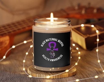 Schwarze Mütterliche Geistige Gesundheit Kerze Geistige Gesundheit Kerze Gesundheit Angelegenheiten Kerze Postpartum Bewusstsein Kerze Aromatherapie Kerze