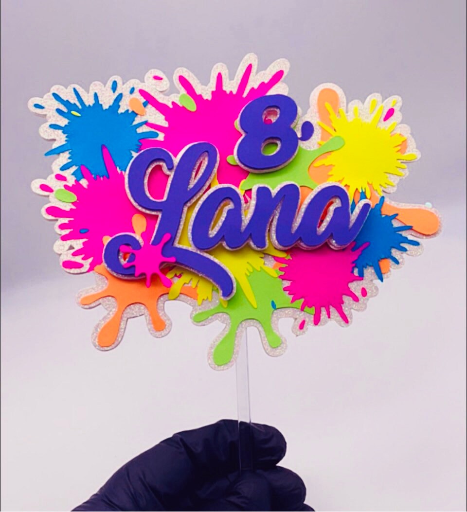 Splash Cake Topper Custom - Etsy