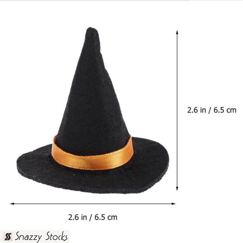 6pcs Mini Felt Witch Hats Halloween Bottle Decor Halloween - Etsy