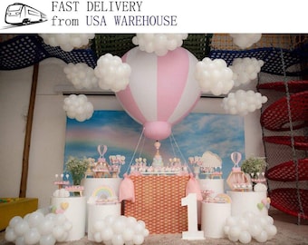 air balloon baby shower decorations