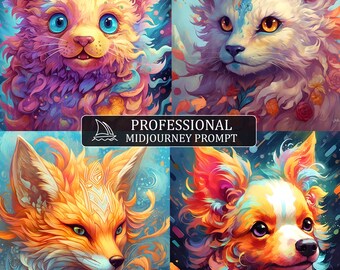 Mystical Animals Prompt, midjourney prompt, Midjourney guide, prompts, Customizable prompt, v4 V5 ai prompt, animal prompt, ai art prompt
