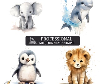 Adorable Baby Animals Midjourney Prompt, midjourney prompt, Midjourney guide, prompts, Customizable prompt, v4 V5 ai prompt, animal prompt