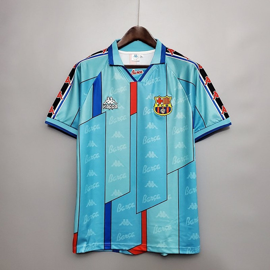 Barcelona 9697 Retro Football Shirt Away Camiseta de fútbol Etsy
