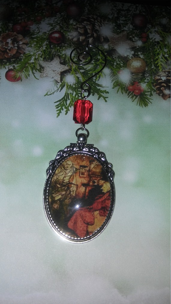 Christmas Ornament, Ebenezer Scrooge and Jacob Marley from Dickens' Christmas Caol