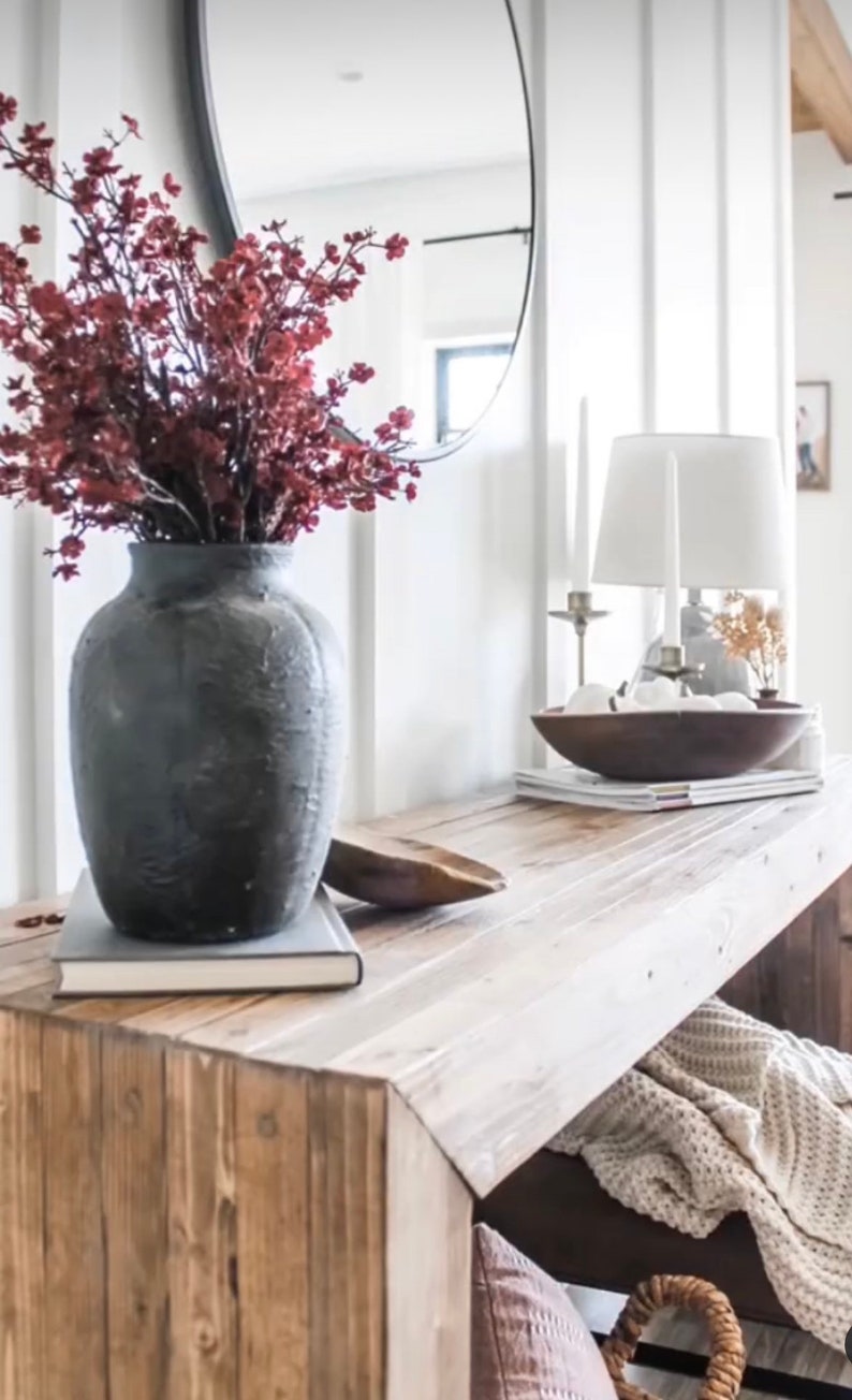 West Elm Inspired Console Table, Real Wood, Entryway Table image 2