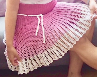 Crochet Romantic skirt GREAT OFFER very easy crochet, beginners friendly - instant PDF