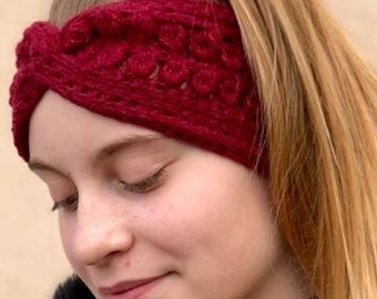 How to crochet X-Twist Headband, 2ways to wear, Reversible ear warmer. Teenage size. Pattern For beginners, very easy and quick-instant PDF