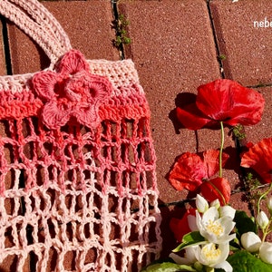 Crochet Summer Net Bag pattern - wonderful, colourful and easy to crochet