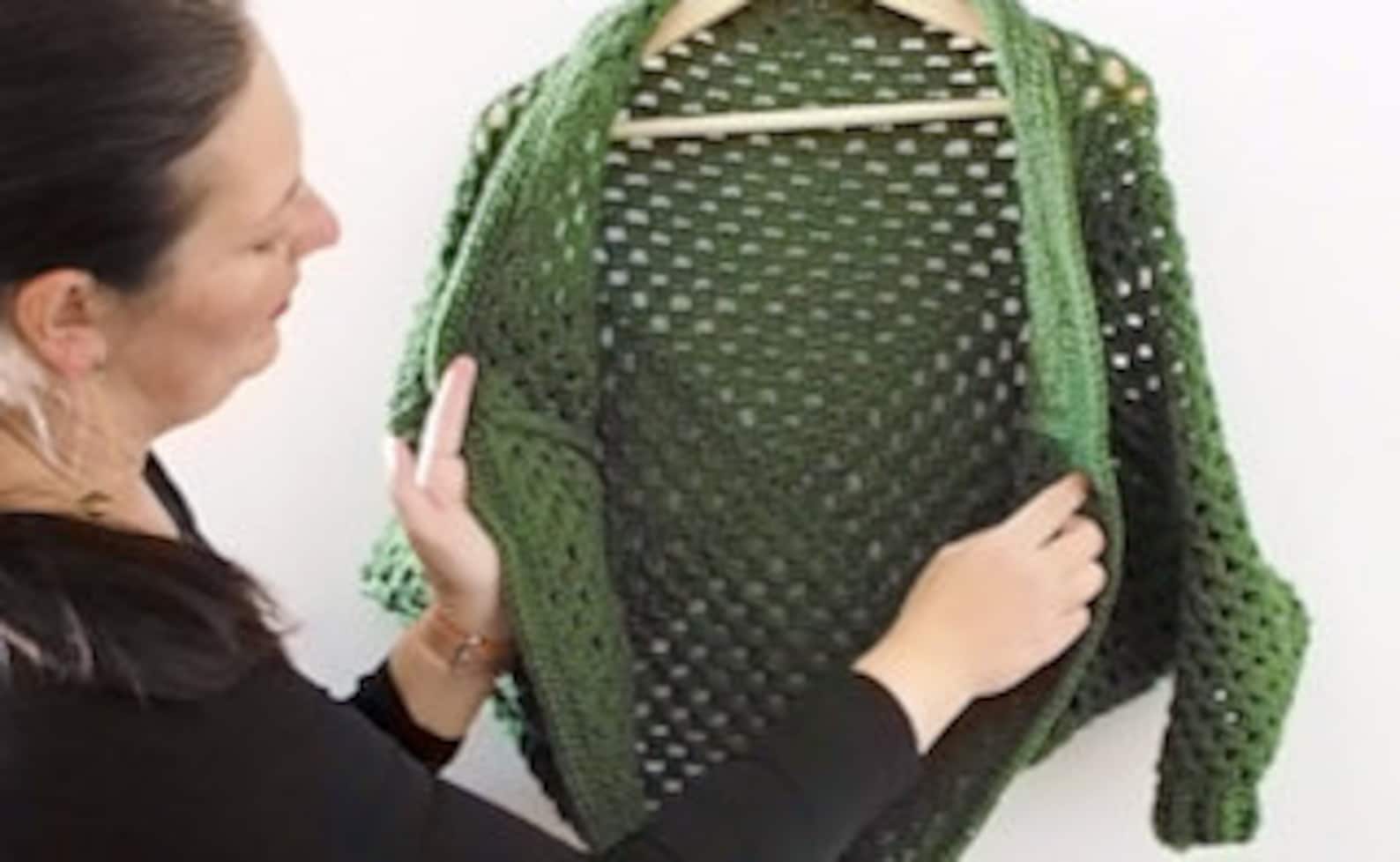 How to Crochet EASY Granny Square Cardigan / Shrug / Cocoon / Etsy