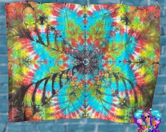 Star Flower Tie Dye (Ice dyed) Tapestry