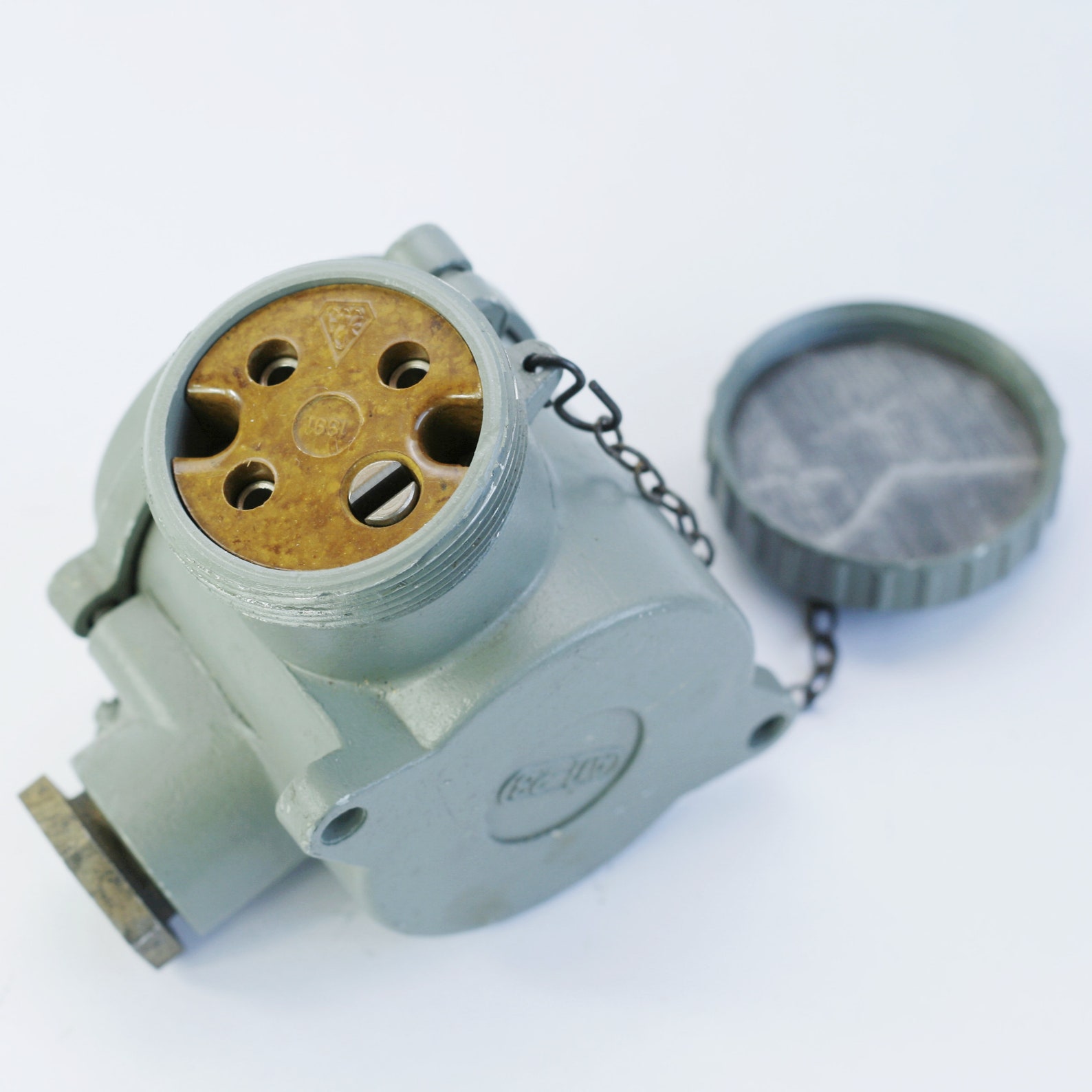 Vintage Industrial Rotary Light Switch in Aluminum Gray or - Etsy