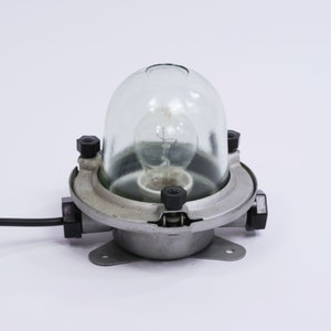 Vintage USSR Marine Lamp: Industrial Ship Light Sconce