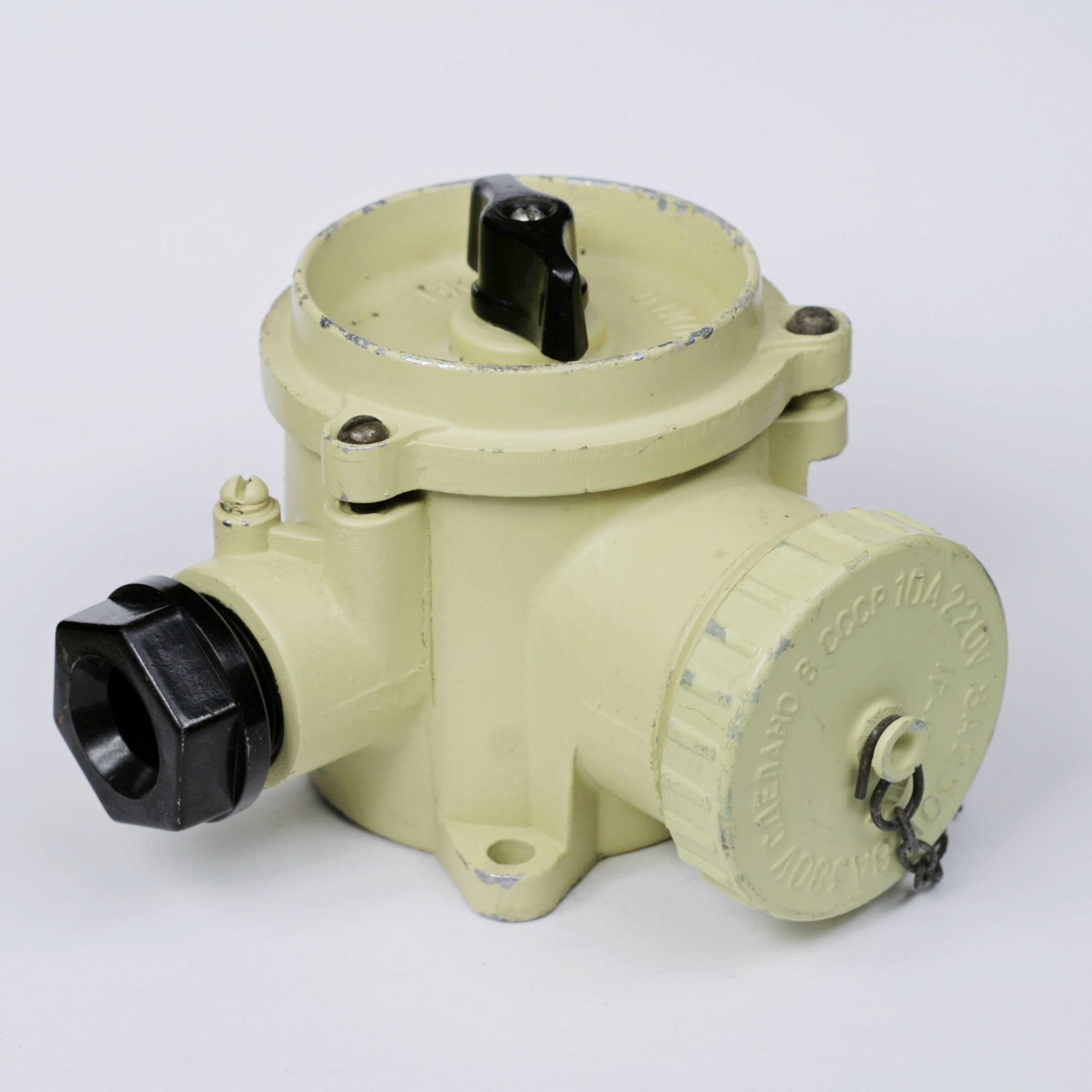 Vintage Industrial Rotary Light Switch in Aluminum Gray or Etsy