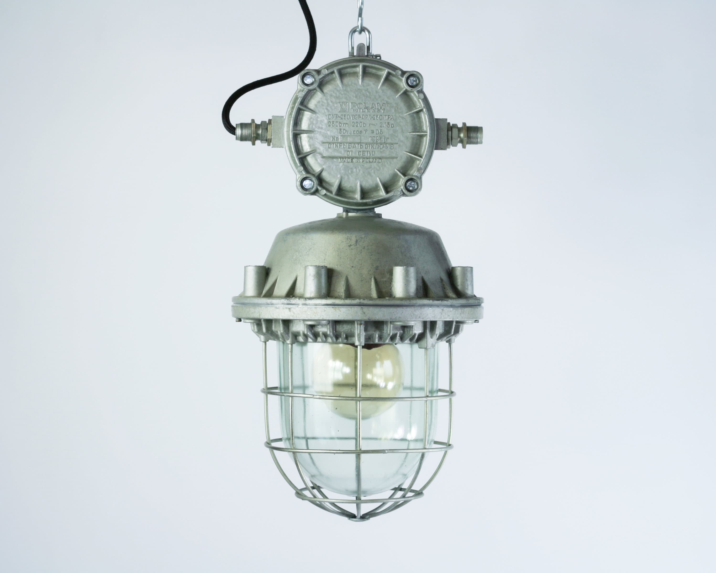 handboeien accessoires Metafoor XXL Large Industrial Bully Pendant Lamp in Aluminum Vintage - Etsy