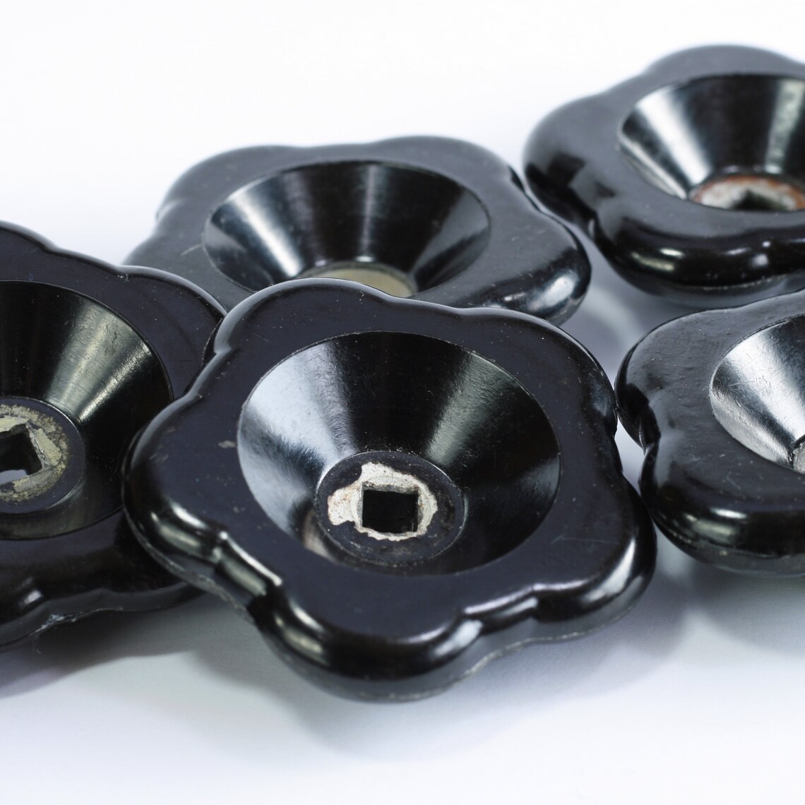 Black Bakelite Faucet Valve Drawer Pulls Drawer Knobs Etsy