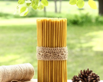 Kaarsen van bijenwas Handgemaakte kaars 100% natuurlijke kaarsen Altaarkaarsen Kerkkaarsen Orthodoxe kaarsen Cadeaukaars