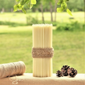 Beeswax candles Handmade candle 100 % Natural Candles Altar Candles Church candles Orthodox candles Gift candle image 1