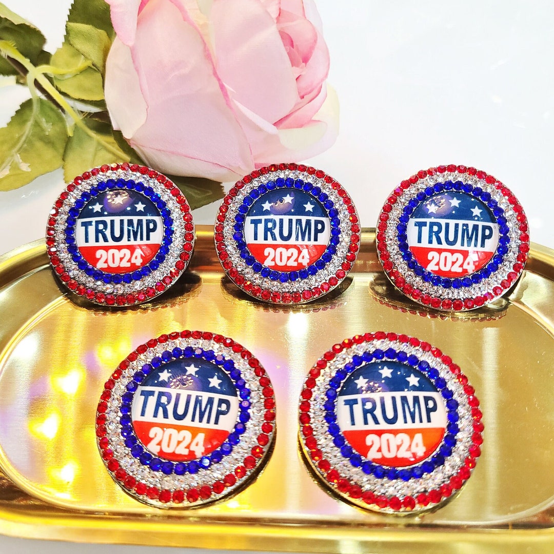 TRUMP 2024 Lapel Pin, USA Flag Lapel Pin, Trump Flag Pin, Pro America