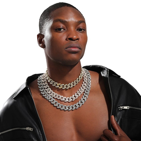 Men wearing sale chains