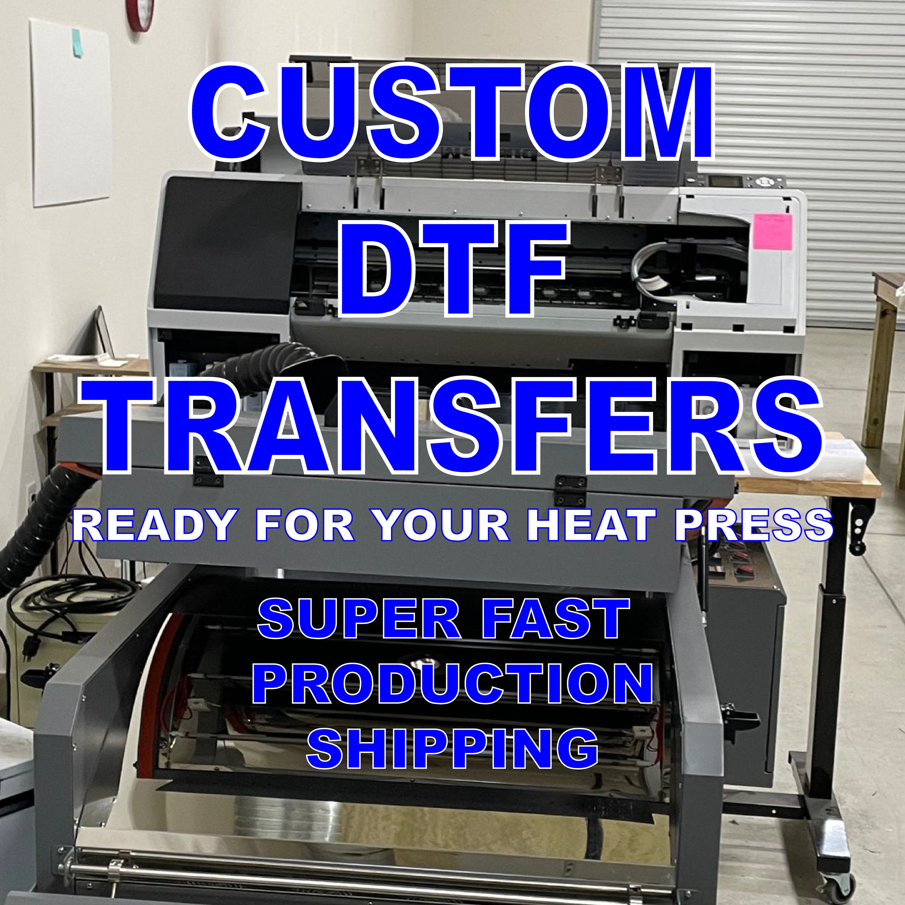 DTF Print Full Color DTF T-shirt Heat 