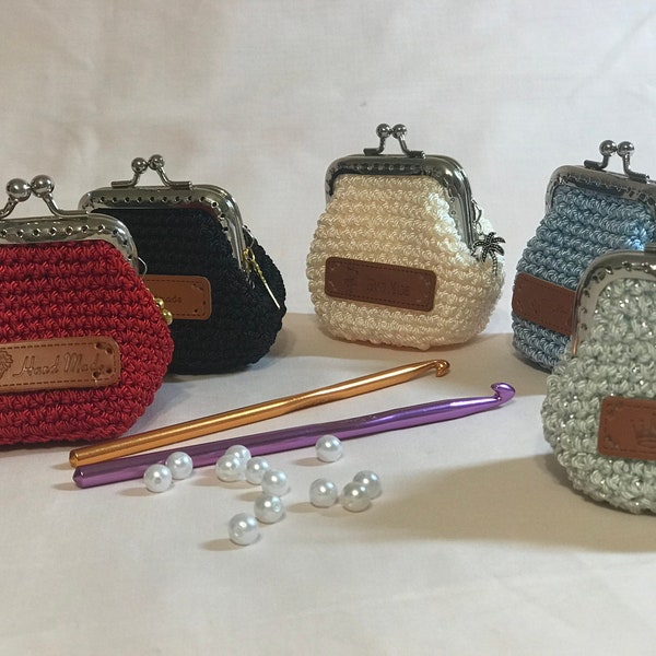 Crochet coins purse .Pattern. PDF