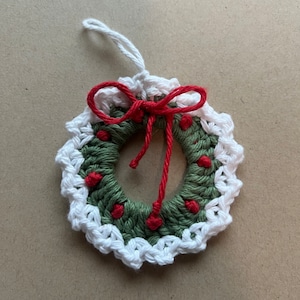 Crochet Christmas Ornament set of 3, Crochet Christmas Ornament, Christmas Tree Decoration, Nice Gift